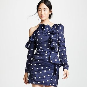 Self Portrait Star Print Frill Dress